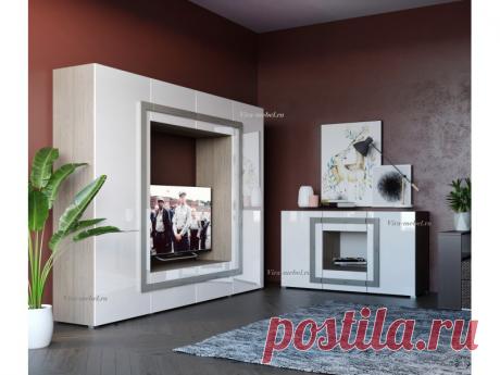 "Глейс 2" стенка для гостиной с комодом - Vira-Mebel.ru