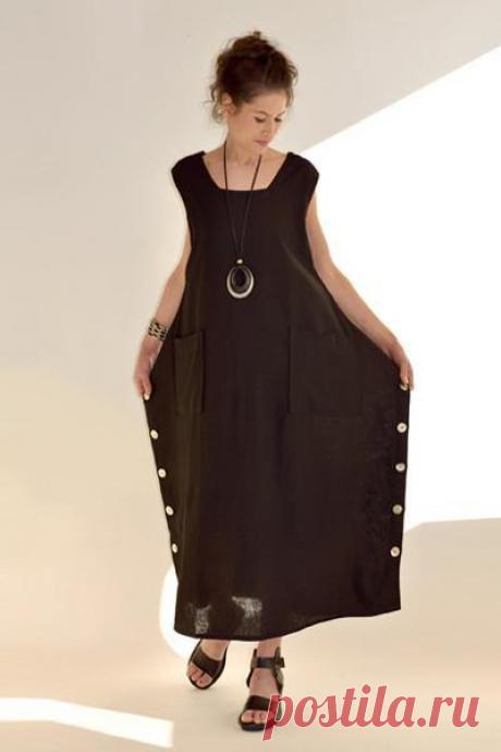 Square Dress in Black Roma | SHONMODERN.COM