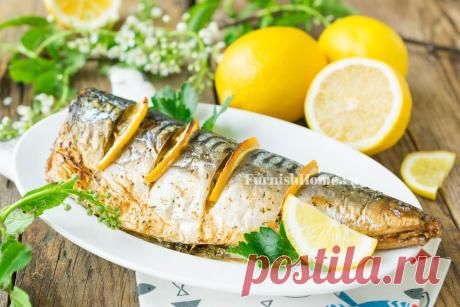 Скумбрия запеченная с лимоном