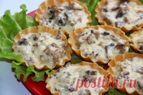 15 лучших рецептов тарталеток с курицей и грибами