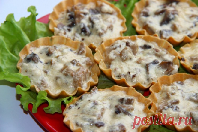 15 лучших рецептов тарталеток с курицей и грибами