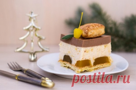 Яблочно-шоколадный торт-суфле