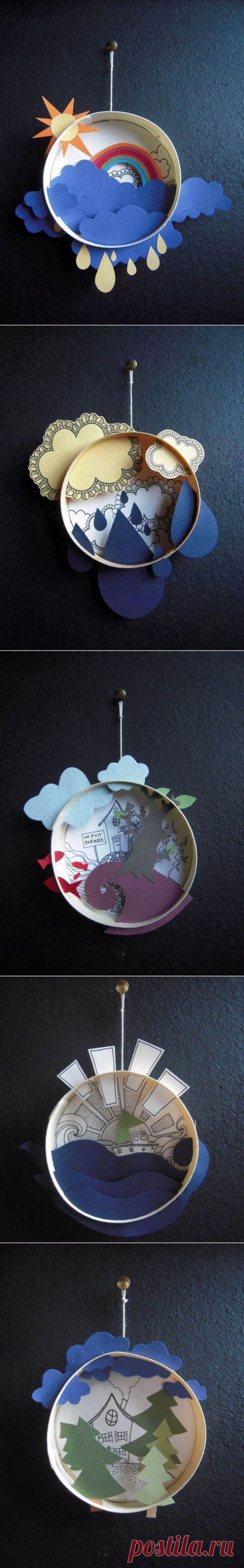 Диорамы из бумаги — Поделки с детьми