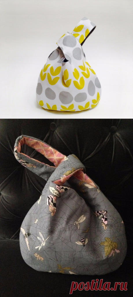 Шьем удобную японскую сумку-узелок. Мастер-класс