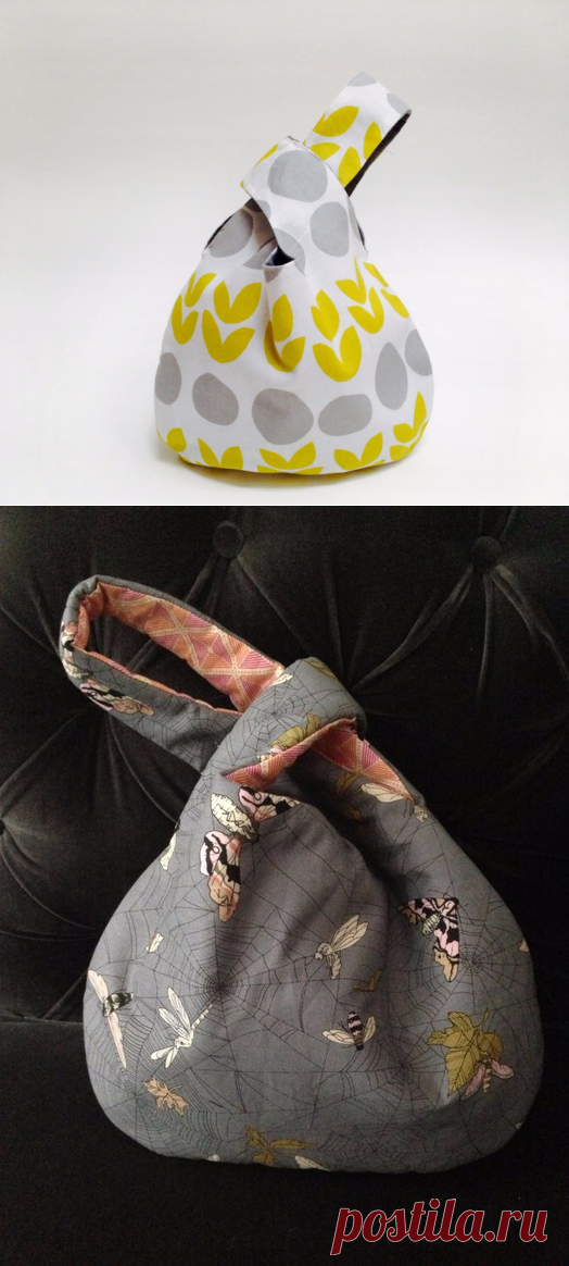 Шьем удобную японскую сумку-узелок. Мастер-класс