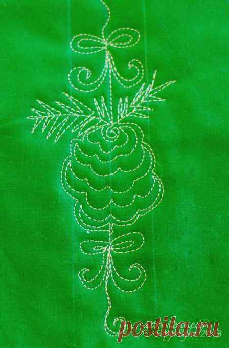 The Pretty Pinecone Free Motion Quilt Tutorial | The Inbox Jaunt