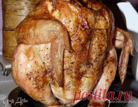 Курица под пивным соусом. Ингредиенты: курица тушка, пиво темное, соль | Официальный сайт кулинарных рецептов Юлии Высоцкой