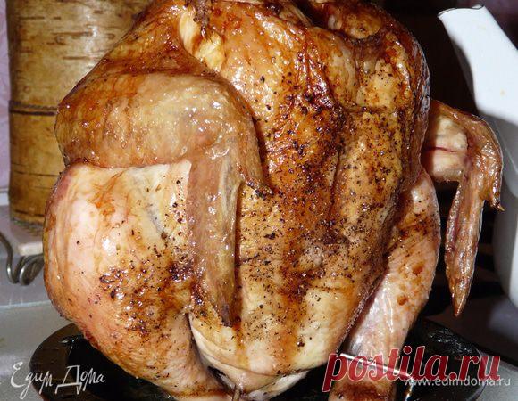 Курица под пивным соусом. Ингредиенты: курица тушка, пиво темное, соль | Официальный сайт кулинарных рецептов Юлии Высоцкой