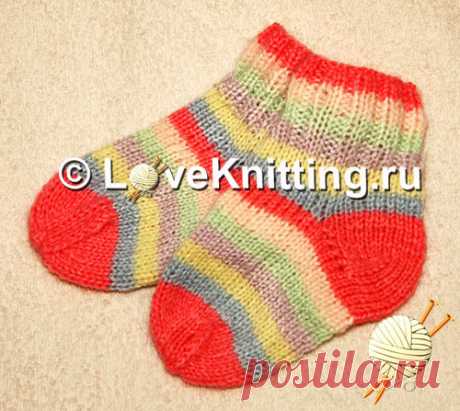 Полосатые носочки | Loveknitting.ru