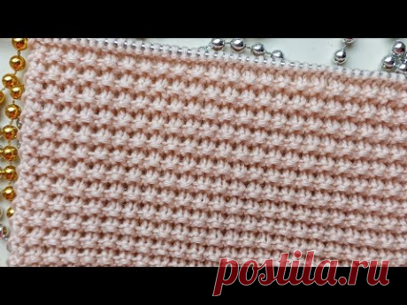 Рельефный узор 🧶/ Интересно выглядит с двух сторон/ Simple relief pattern