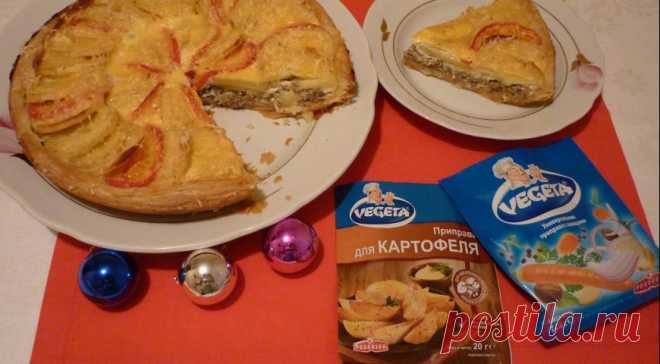 Открытый пирог Картофельная карусель. Пошаговый рецепт с фото на Gastronom.ru