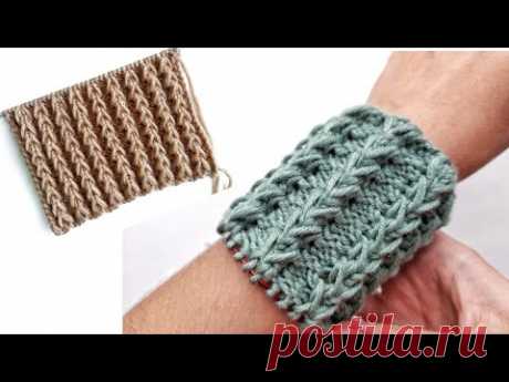 Узор "объёмная резинка"