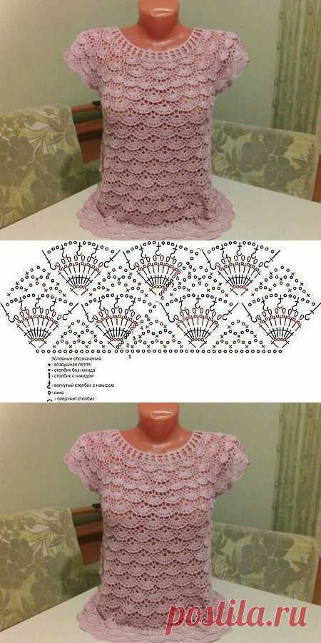 Ажурная кофточка