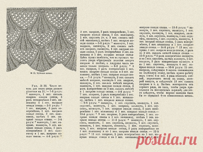 Красивые способы обвязки края спицами родом из 1892 года | Вязунчик — вяжем вместе | Яндекс Дзен