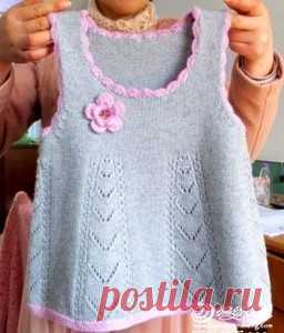 Gray dress knitted with pleats | Senpolia handmade