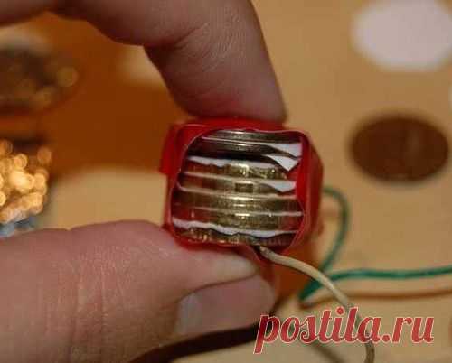 Как сделать Батарейку из монет.