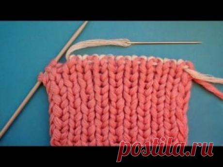 Аккуратные, красивые и эластичные способы закрытия петель спицами