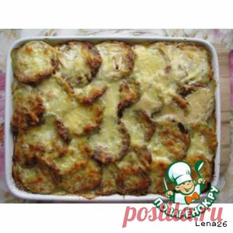 Кабачки, запеченные в духовке -
=Кабачок	— 2 шт
Картофель	(средний) — 3-4 шт
Кефир	— 1,5 стак.
Сыр твердый	— 150 г