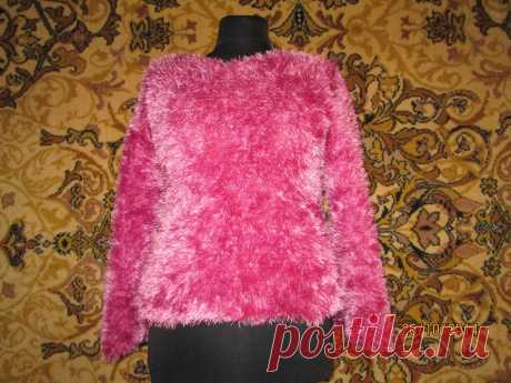 свитер из фасонной пряжи &quot;травка&quot;