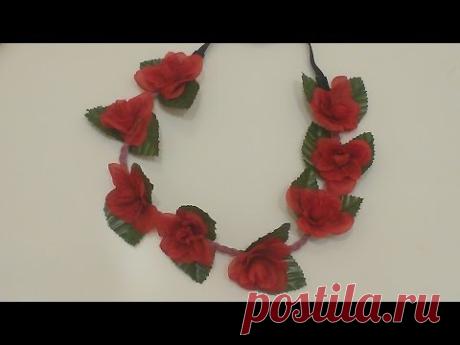 DIY/ Венок на голову /самый простой  способ