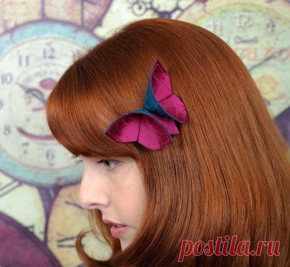 МК. Бабочка-заколка - Бижутерия.Украшения