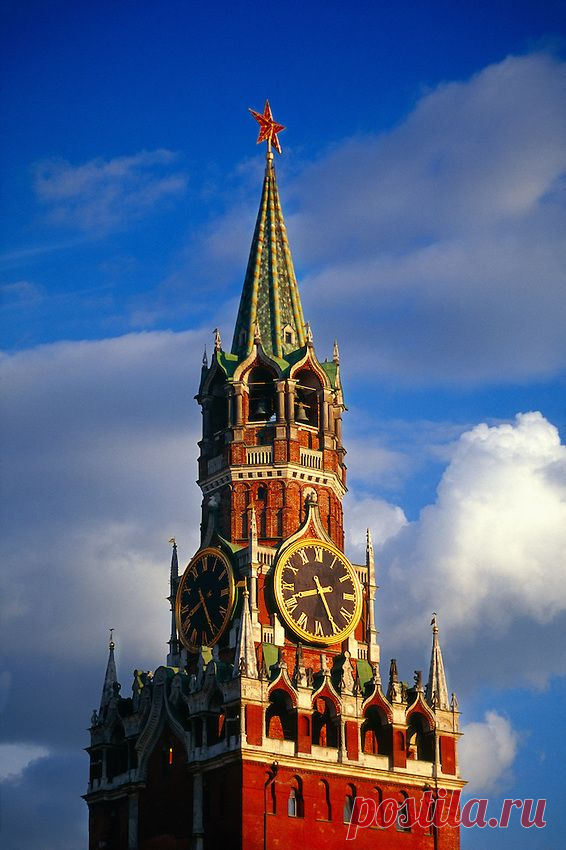 PART 1 The SAVIOUR (Spasskaya) TOWER, Moscow, Russia § Visitors to Red Square in Moscow are impressed by this imposing tower, designed in 1491 by the Italian architect Pietro Antonio Solari. Belfry/clock was added in 1624–25. Present-day clock and chimes were repaired and installed by the brothers Butenop in 1851.