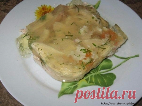 Очень полезный куриный холодец