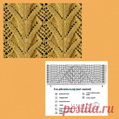 Природные узоры спицами + схемы. ☆11-25 | Стильное вязание KNITMILO | Дзен