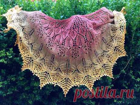 Ravelry: Serendipity Кружева шаль шаблон с Хейли Цанг Sather
