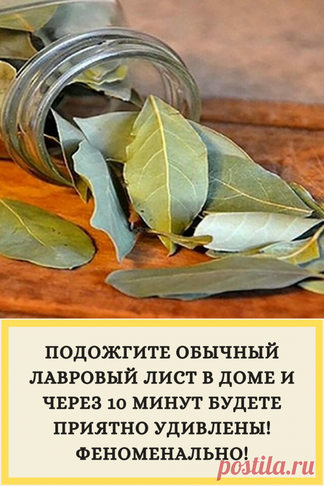 ПОДОЖГИТЕ ОБЫЧНЫЙ ЛАВРОВЫЙ ЛИСТ В ДОМЕ И ЧЕРЕЗ 10 МИНУТ БУДЕТЕ ПРИЯТНО УДИВЛЕНЫ! ФЕНОМЕНАЛЬНО!