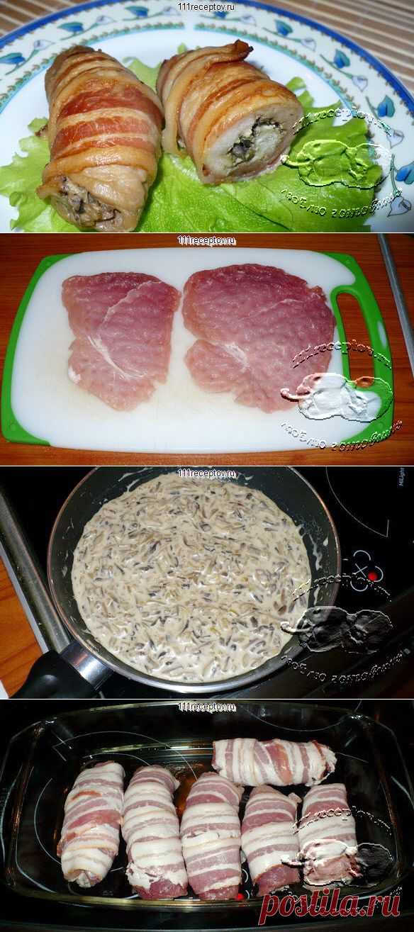 Рулетики из свинины с беконом | Ваши любимые рецепты