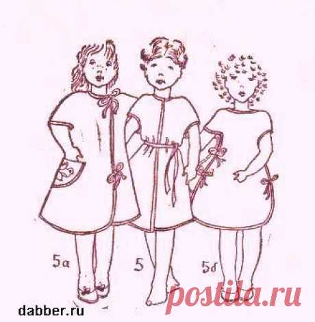 Шьём детские халатики