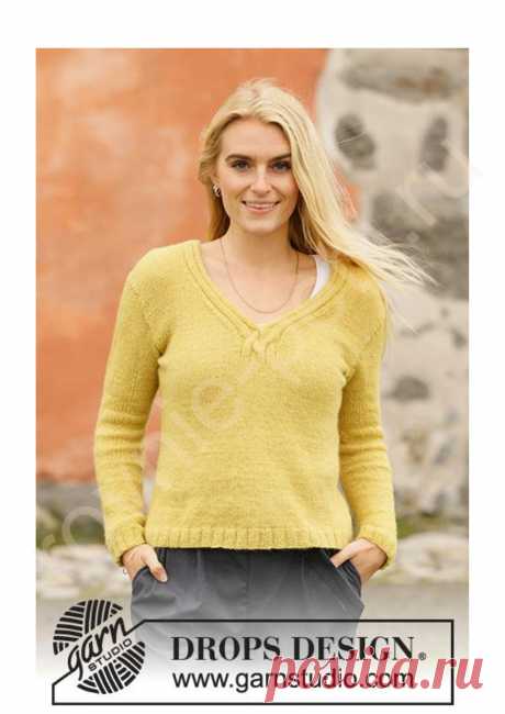 Пуловер Harvest Gold от DROPS Design