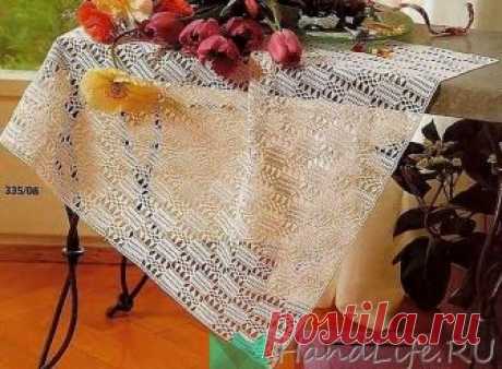 Квадратная салфетка и кайма. Интересные мотивы.