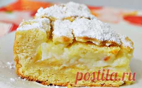 Взяли 3 яблока и за 30 минут печем заливной пирог словно из сплошного крема