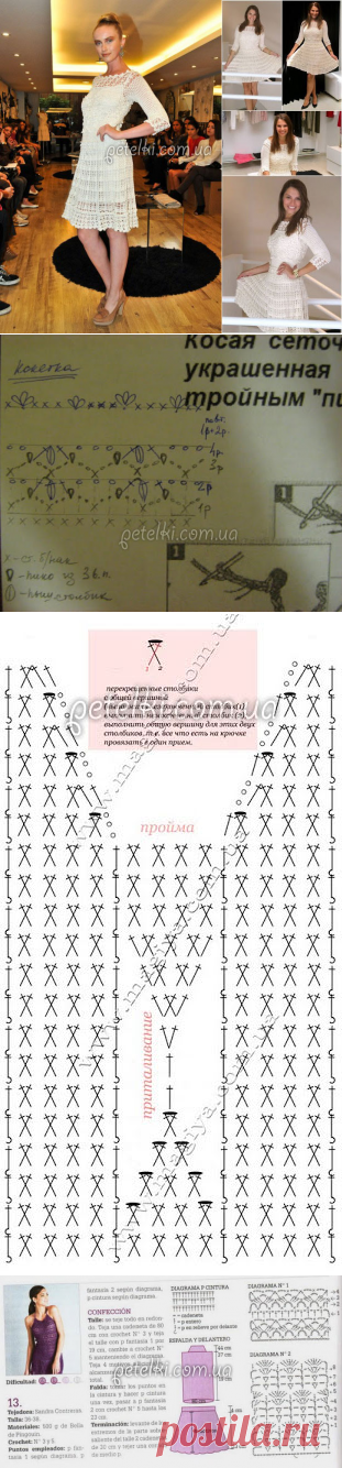 Платье Фуджи от Ванессы Монторо. Схемы вязания крючком