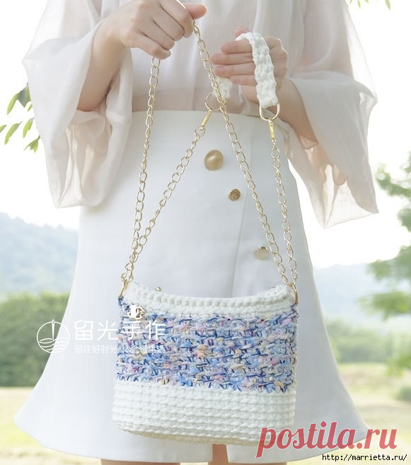 Сумочка крючком. Просто, но стильно!
