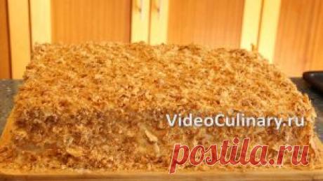 Торт Наполеон с заварным кремом - Простой рецепт от Бабушки Эммы