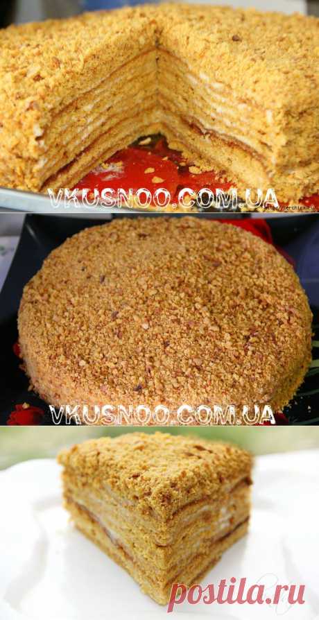 Карамельный медовик.