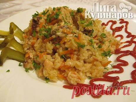 Плов с горбушей Капитанский — рецепт пошаговый от Лиги Кулинаров
