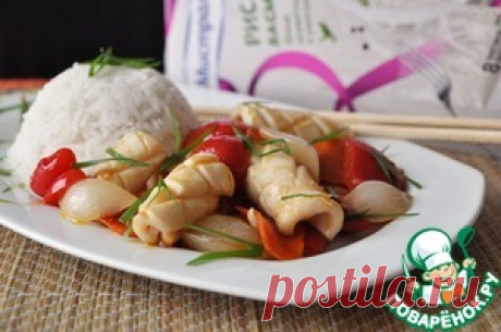 Кальмар с овощами по-китайски - кулинарный рецепт