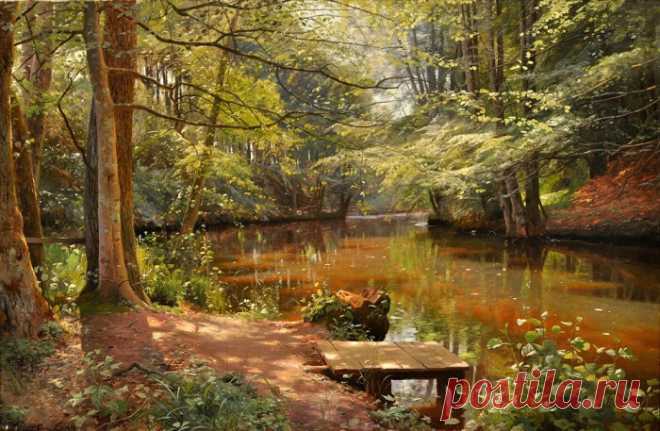 Пейзажи датского мастера Peder Mork Monsted