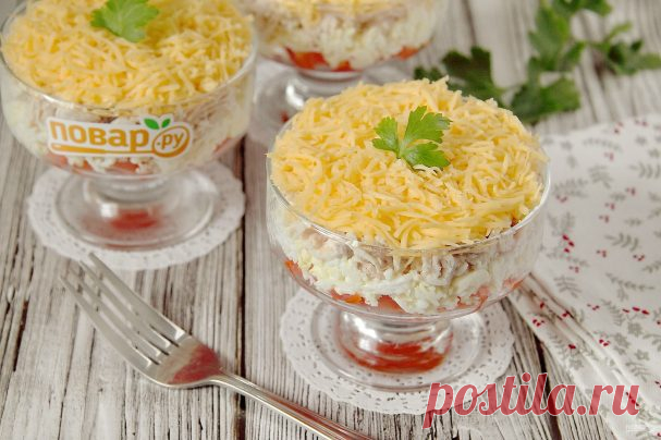 Салат "Эдельвейс" - пошаговый рецепт с фото на Повар.ру