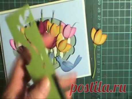 Simple punch art Tulip