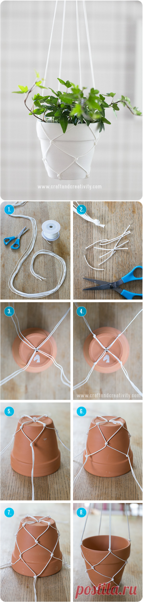 Amplar i makramé – Macramé hanging planters | Craft &amp; Creativity – Pyssel &amp; DIY
