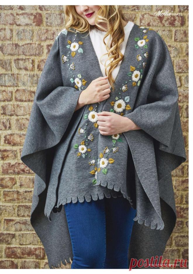 Теплая женская накидка без шитья выкройка Скажите, вам хочется сделать своими руками теплую женскую накидку которая будет согревать в прохладные дни? Теплая накидка без шитья