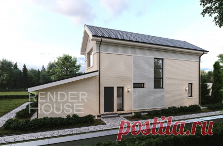 Проект «Рапсодия» дом в современном стиле под ключ | RNR