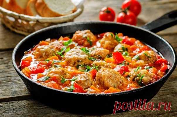 Мясные шарики из индейки с болгарским перцем