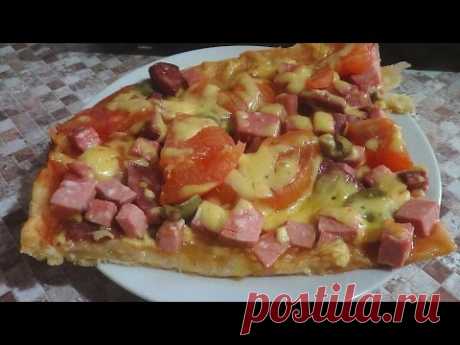 ♦вкусная пицца из слоеного теста♦