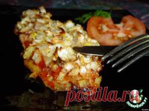 Рыба, запеченная с чесноком и луком - кулинарный рецепт